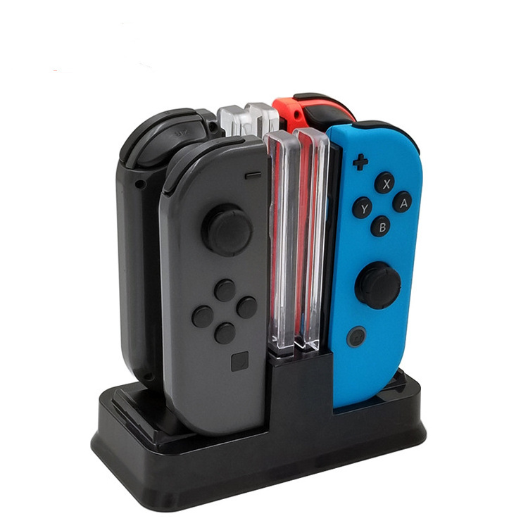 Hot Selling 4 In 1 Switching Power Supply Type Cable Fast Charging Stations Charging Dock for Nintendo Switch Joy Con