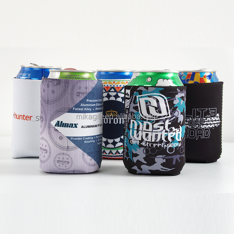 Custom Design Neoprene Advertising Premium Collapsible Beer Can Coolers