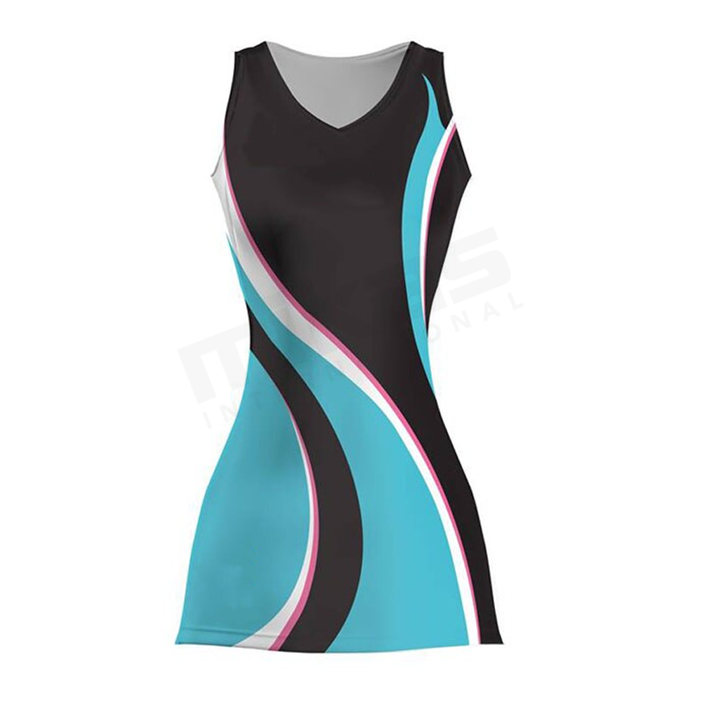 Wholesale Custom Made Sublimated Netball Uniforms High Quality Netball Dress