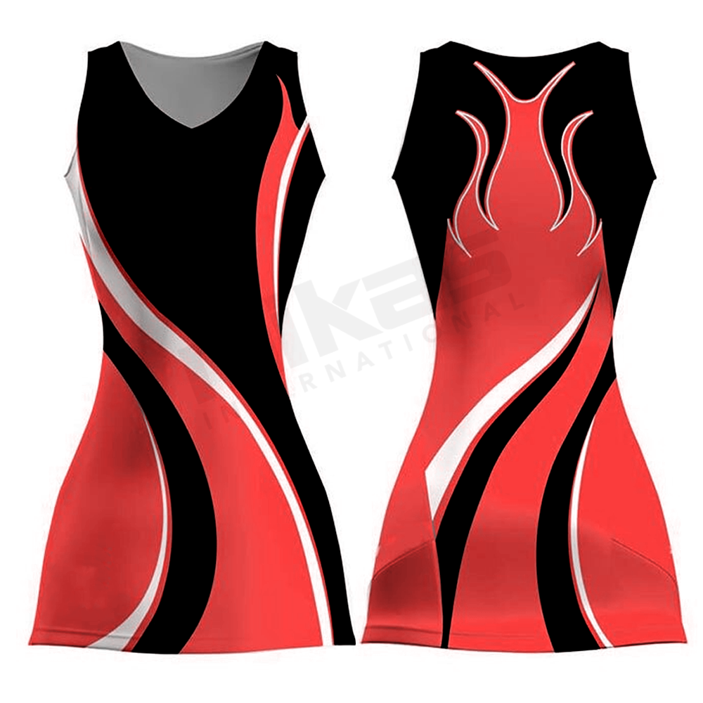 Wholesale Custom Made Sublimated Netball Uniforms High Quality Netball Dress