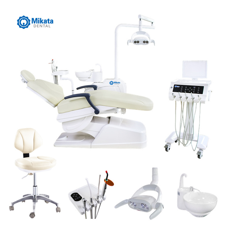 Newest MKT-400 movable cart Foshan portable siger u200 dental equipment turbine unit chair with ISO certificate