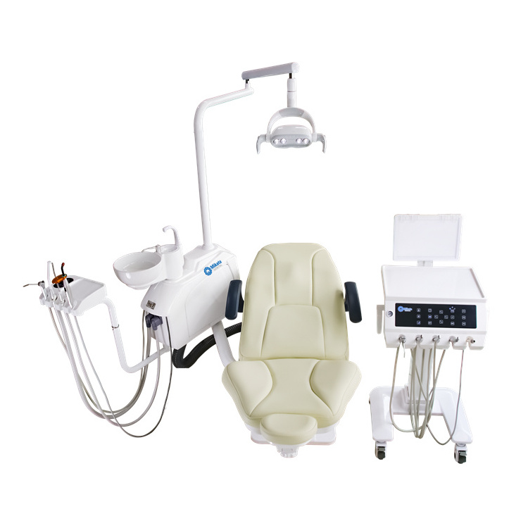 Newest MKT-400 movable cart Foshan portable siger u200 dental equipment turbine unit chair with ISO certificate