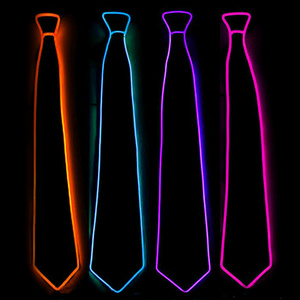 LED Light Up Neck Tie for Christmas Halloween Rave Party Show Costume Party Led Ties Accessories