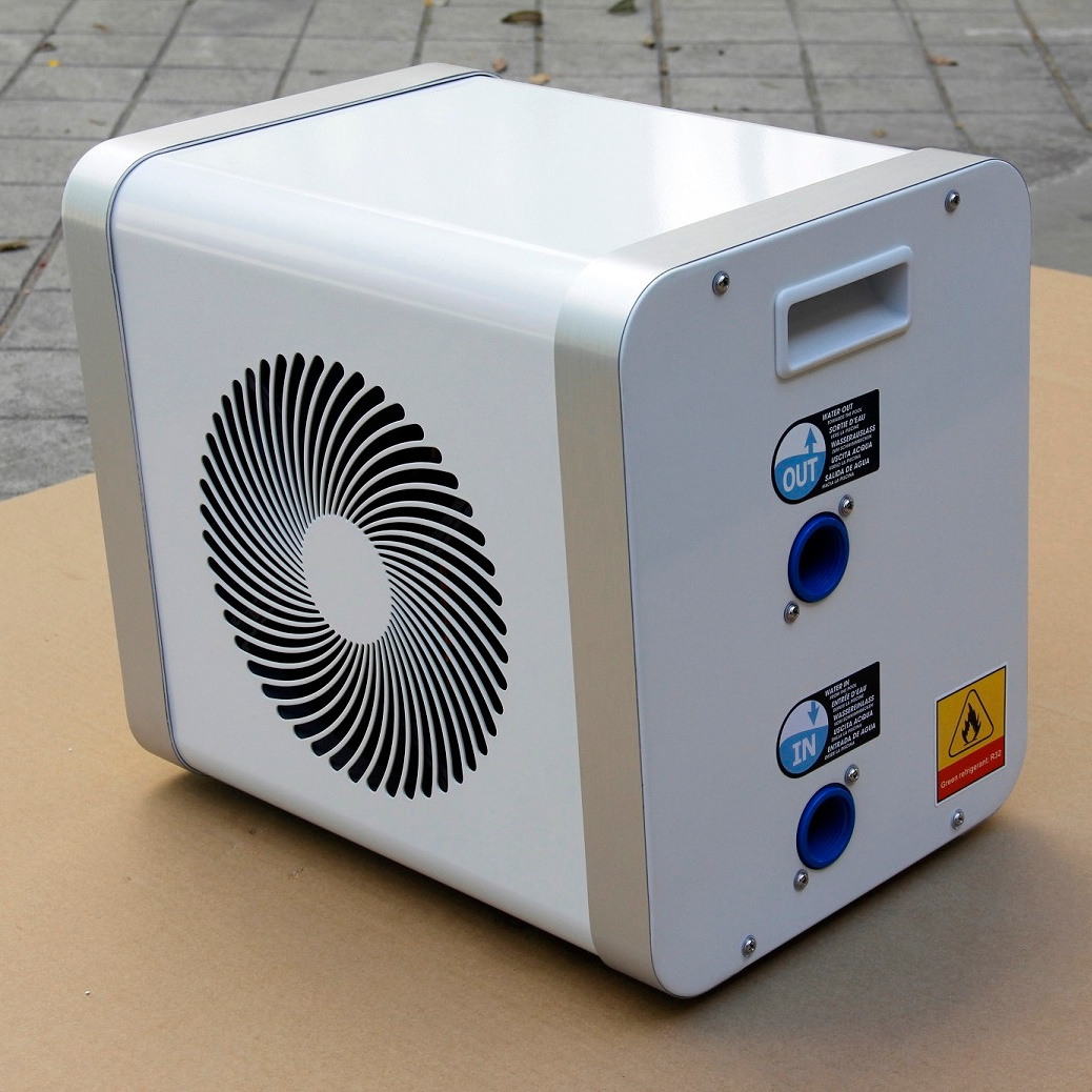 Low noise Titaniummini R32 pool heat pump 4kw pump water heater swimming pool heat pump water heater