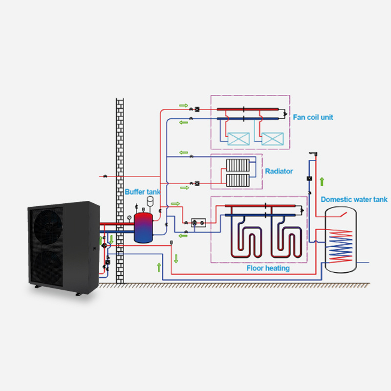 Cold Area Europe 13 Kw Spa And Jacuzzi Inverter R32 Dc Inverter Heat Pump Apartment Heat Pump