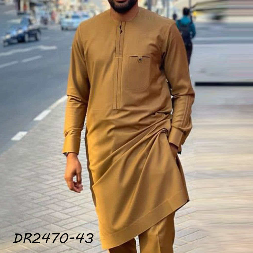 Best Quality Fashion Design mens african dashiki shirts and pants set for men