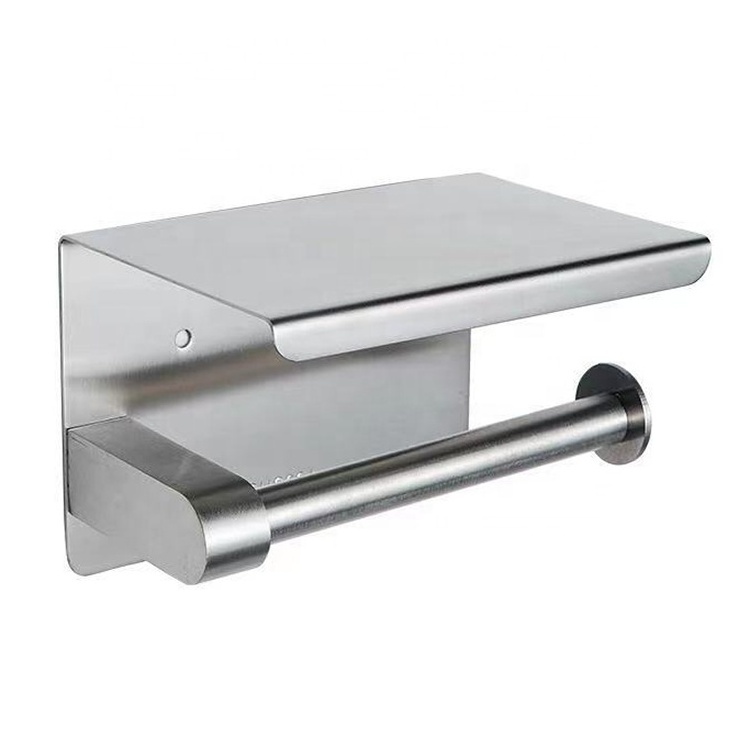 Toilet Paper Roll Holder With Shelf Toilet Paper Holder Stainless Steel Black Toilet Paper Holder