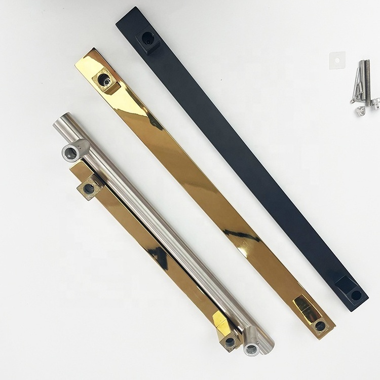 Wooden Door Front Hardware Satin 304 Stainless Steel Door Handle H Tube Back To Back Glass Torch Pull Door Handle