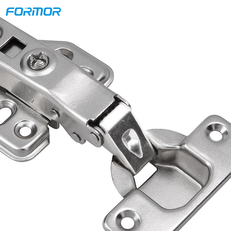 Hydraulic Hinge One Way 105g Stainless 201 Square Base Clip On Furniture Cabinet Concealed Hinge