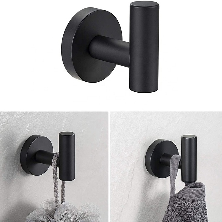 High Quality Manufacturer SUS 304 Stainless Steel Home Bathroom Accessories Hardware Set Black