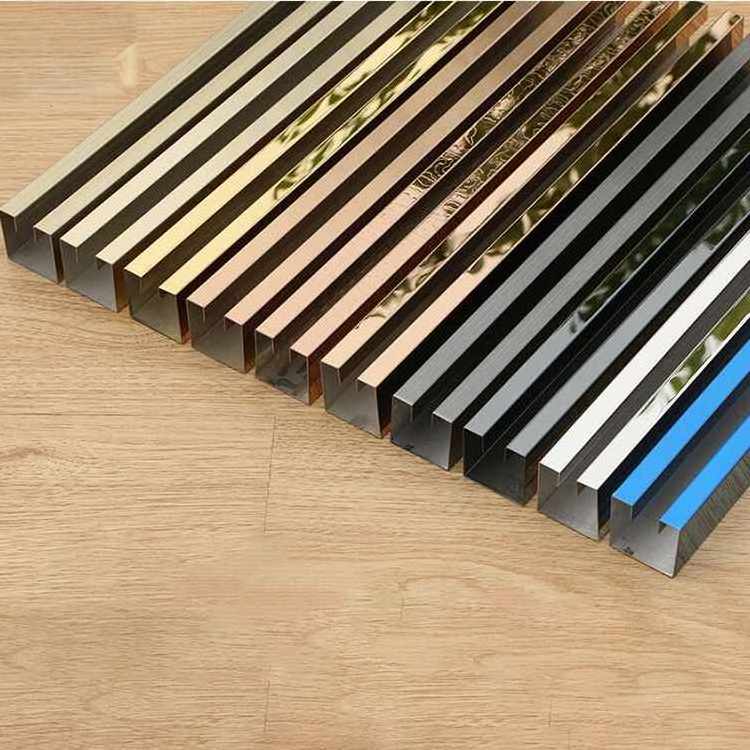 Stainless Steel Swimming Pool Edge Trim Wall Decorative Trim Metal Edging For Countertops Floor Wall Edge Trim Protection