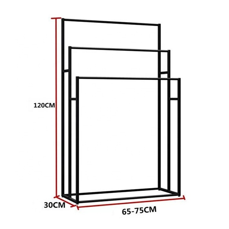 Outdoor Pool Freestanding Floor Standing Towel Rack 3 Tier Towel Rack Stand