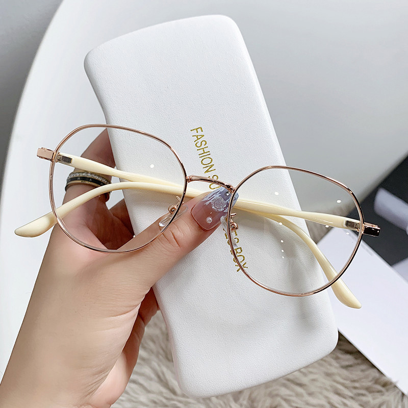 Anti Blue Light Glasses Computer Metal Girls Designer Optical wholesale Eyewear Frame 8036 Spectacle Eyeglasses Frame