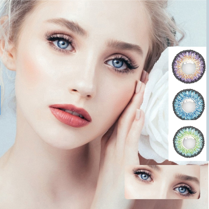 Hot Sale Style Wholesale Colored Contacts Natural Yearly And Daily Comfortable Colored Eye Contact Lenses