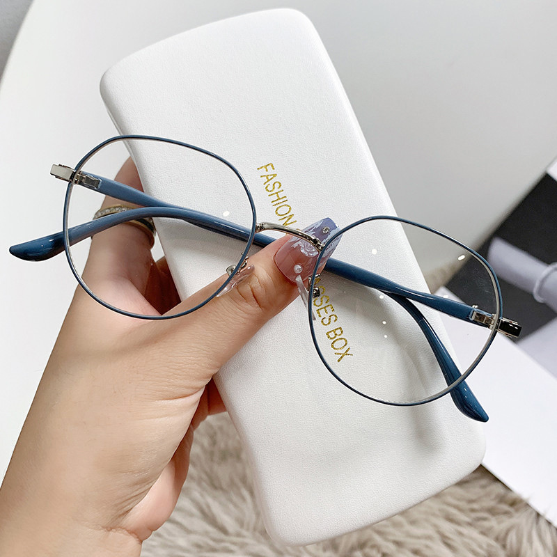 Anti Blue Light Glasses Computer Metal Girls Designer Optical wholesale Eyewear Frame 8036 Spectacle Eyeglasses Frame