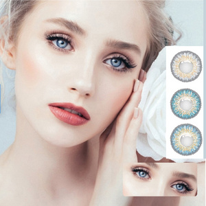 Three Color Wholesale Eye Contacts Factory Color Contact Lenses 2021 8.6mm Cosmetic Color Lenses 50 Natural 2021 Lady for Women