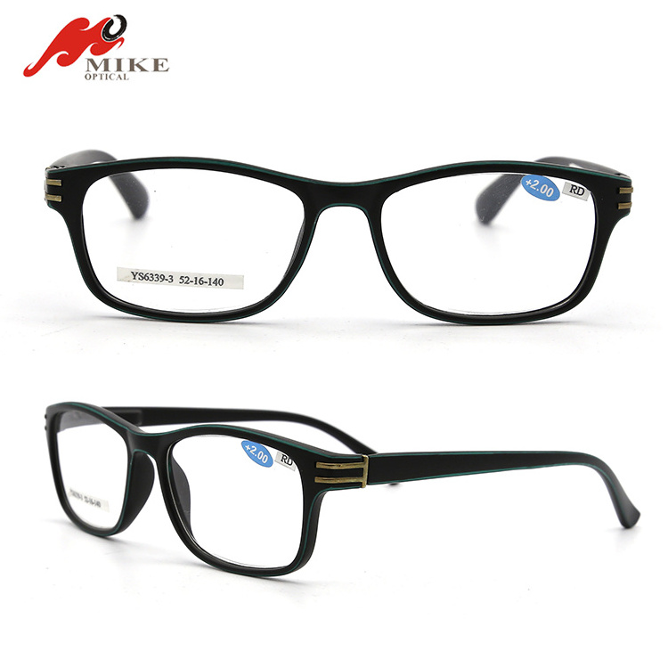 Plastic customized design square frame reading glasses