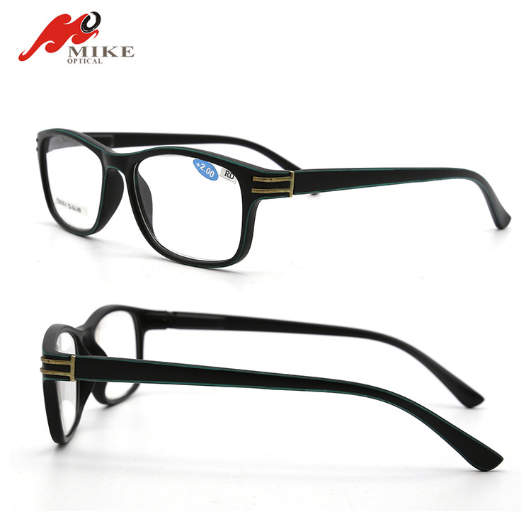 Plastic customized design square frame reading glasses