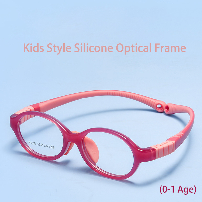 Baby Flexible Removable Glasses 2023 Ultralight Soft Safe Silicone Boys Girls Eyewear Frame ComputerNon-slip Sport Eyeglasses