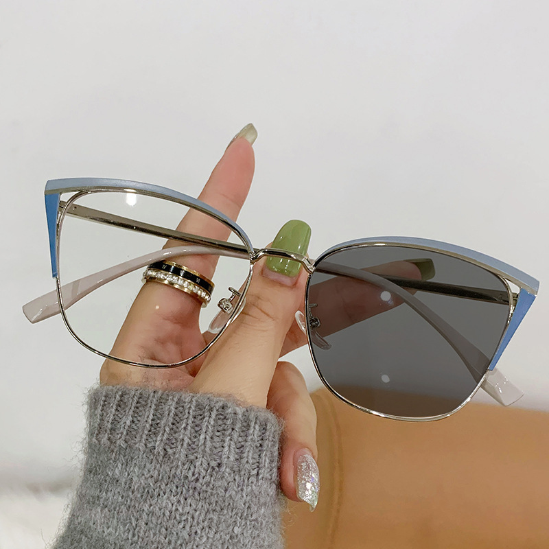 9063 women photogrey anti reflection glasses hot sale photogrey lenses blue light glasses wholesale