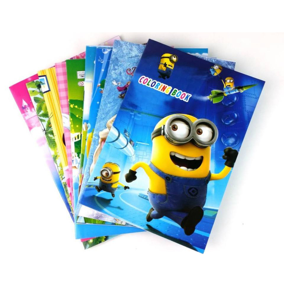 Custom Printing Services Full Color Offset Printing Softcover Stickers Children Coloring Book