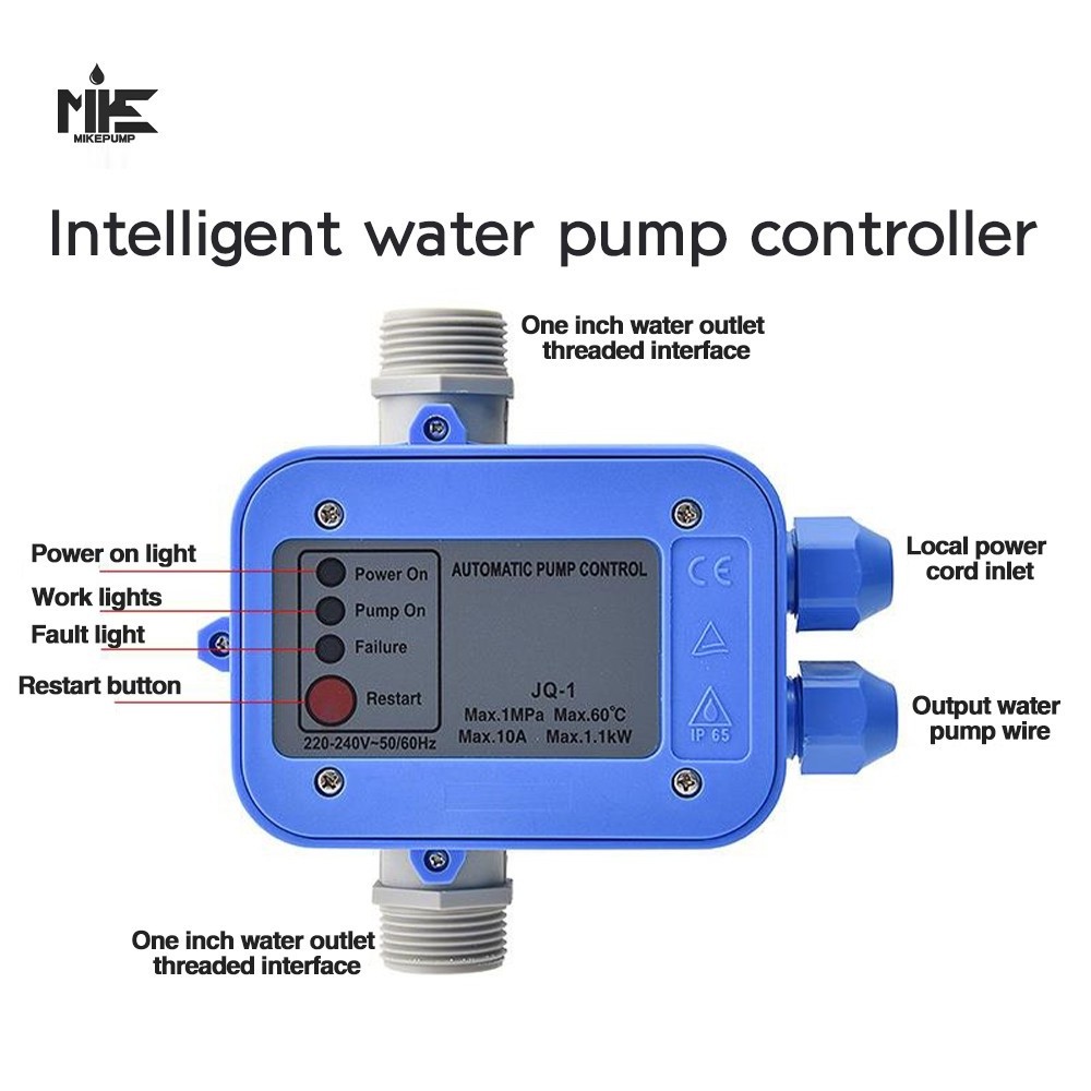 Automatic Pump Control Presscontrol Reset Electronic Pressure Switch Control 220v For Water Pump 2.2/1.1kw