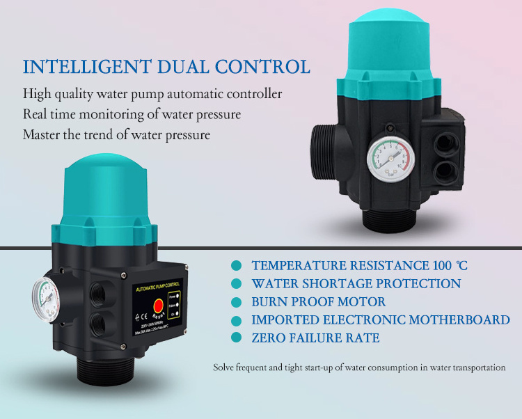 Automatic Controller Of Water Pump Intelligent Water Shortage Protection, Electronic Fully Automatic Pressure Switch