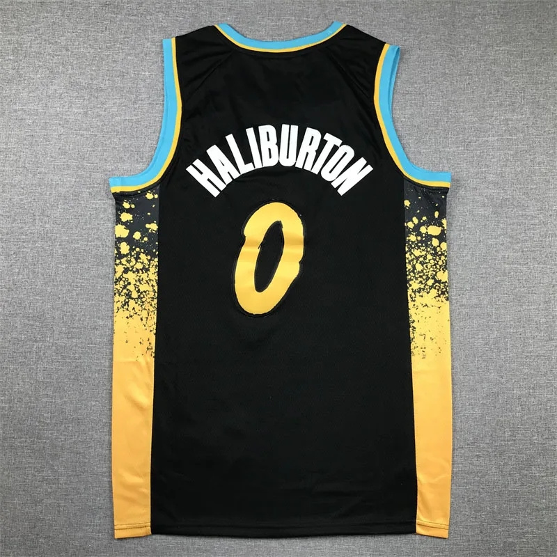 Men's 0 Tyrese Haliburton 7 Buddy Hield 33 Turner 00 Bennedict Mathurin 2024 New Men's Sports Shirt Jerseys