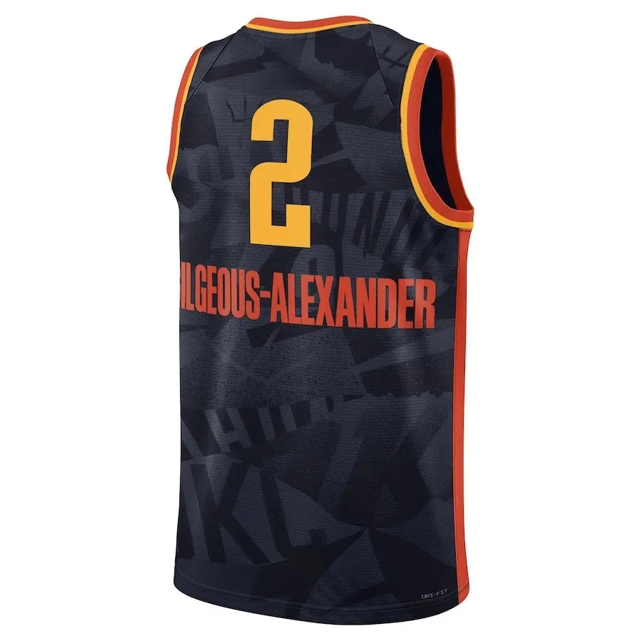 2024 New Season Men's 2 Shai Gilgeous-Alexander 7 Holmgren 3 Josh Giddey America Sports Basketball Jersey