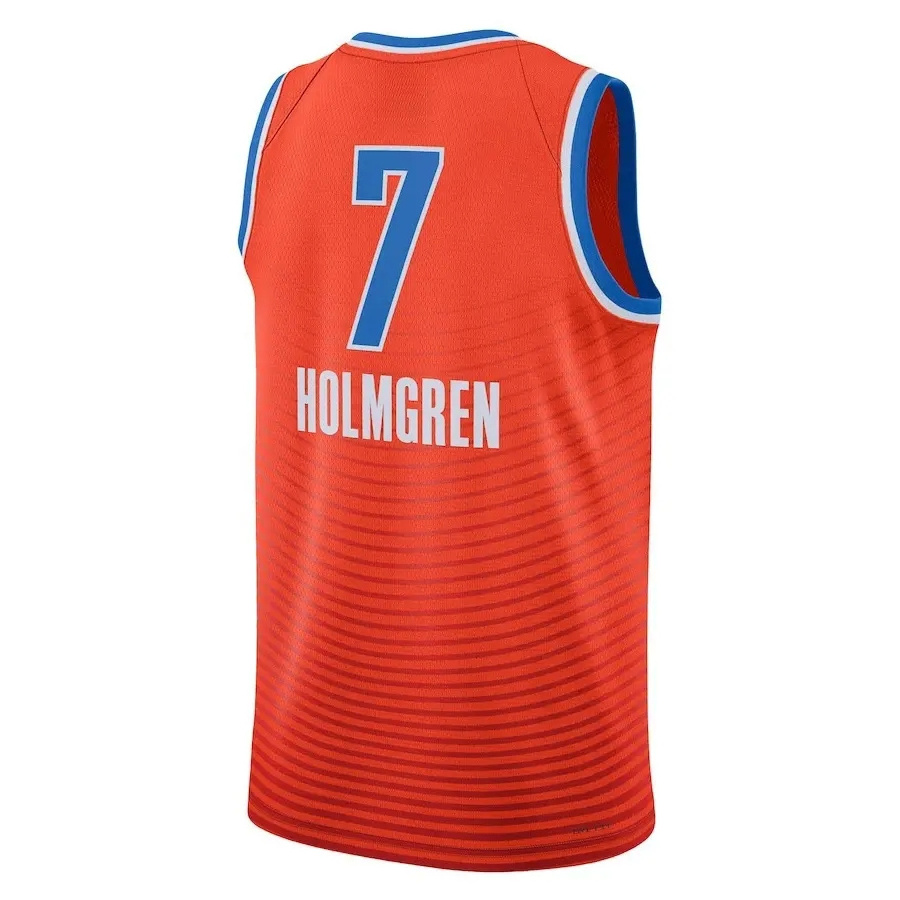 2024 New Season Men's 2 Shai Gilgeous-Alexander 7 Holmgren 3 Josh Giddey America Sports Basketball Jersey