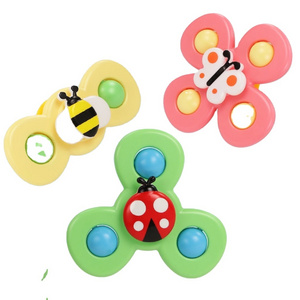 Cute Cartoon Spinner Toy with Rotating Suction Cup Spinning Top Toy, Strong Adsorption Animal Spin Sucker for Baby Toddler