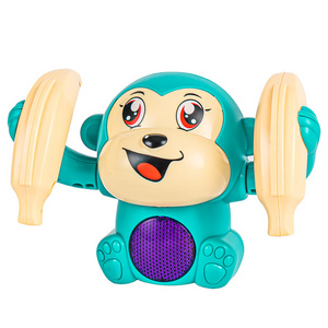 New sound-activated light-emitting little monkey somersault baby rolling monkey children's electric toy