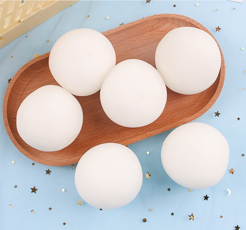 White Snow Soft Ball Toy Squishy Stretchy Stress Balls Autism Relief Toys Snow Balls for Kid Adult Christmas Game