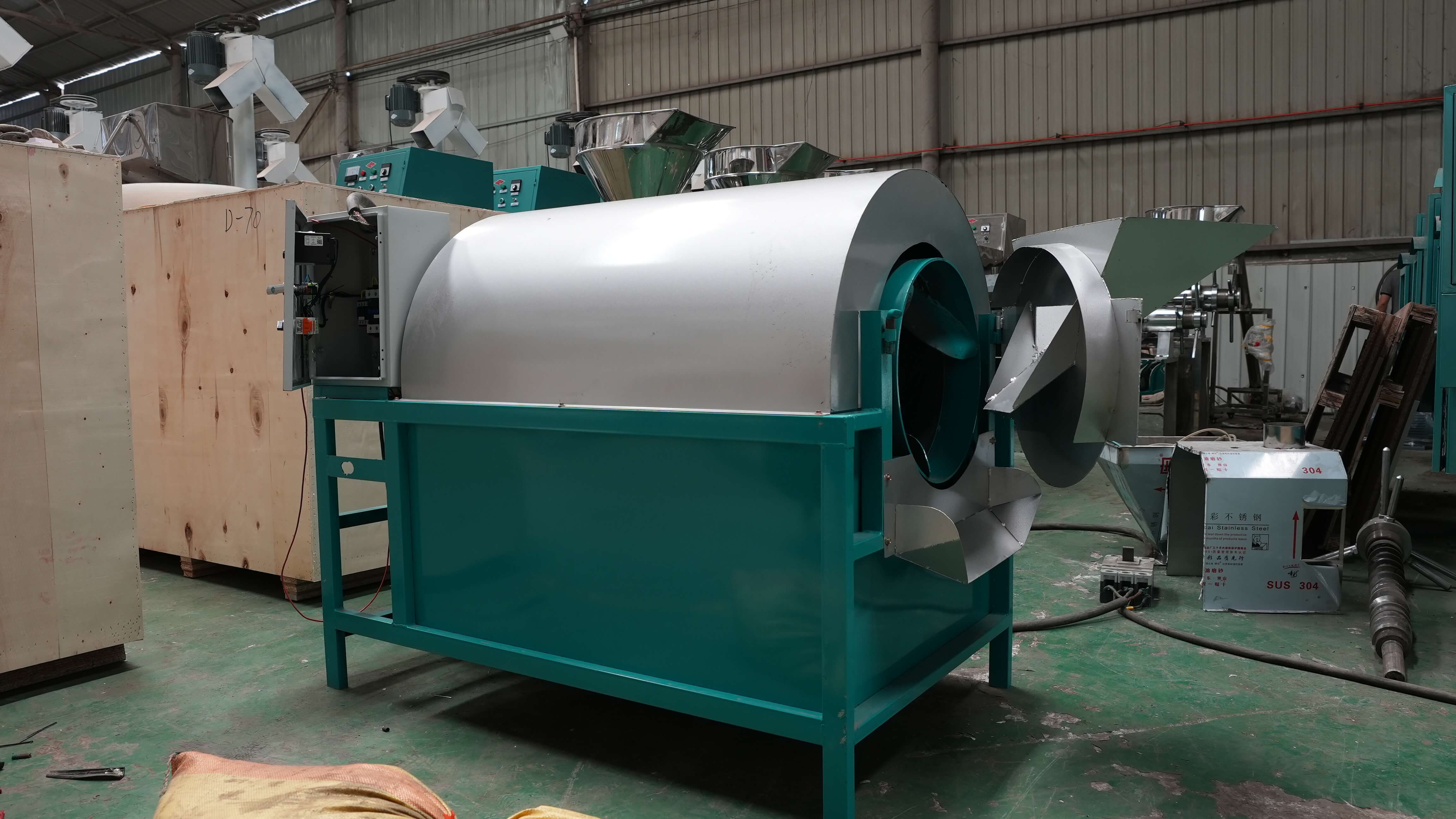 Factory Supply Sesame Sunflower Seed Cashew Nut Grain Roaster Roasting Sunflower Peanut Roaster Machine