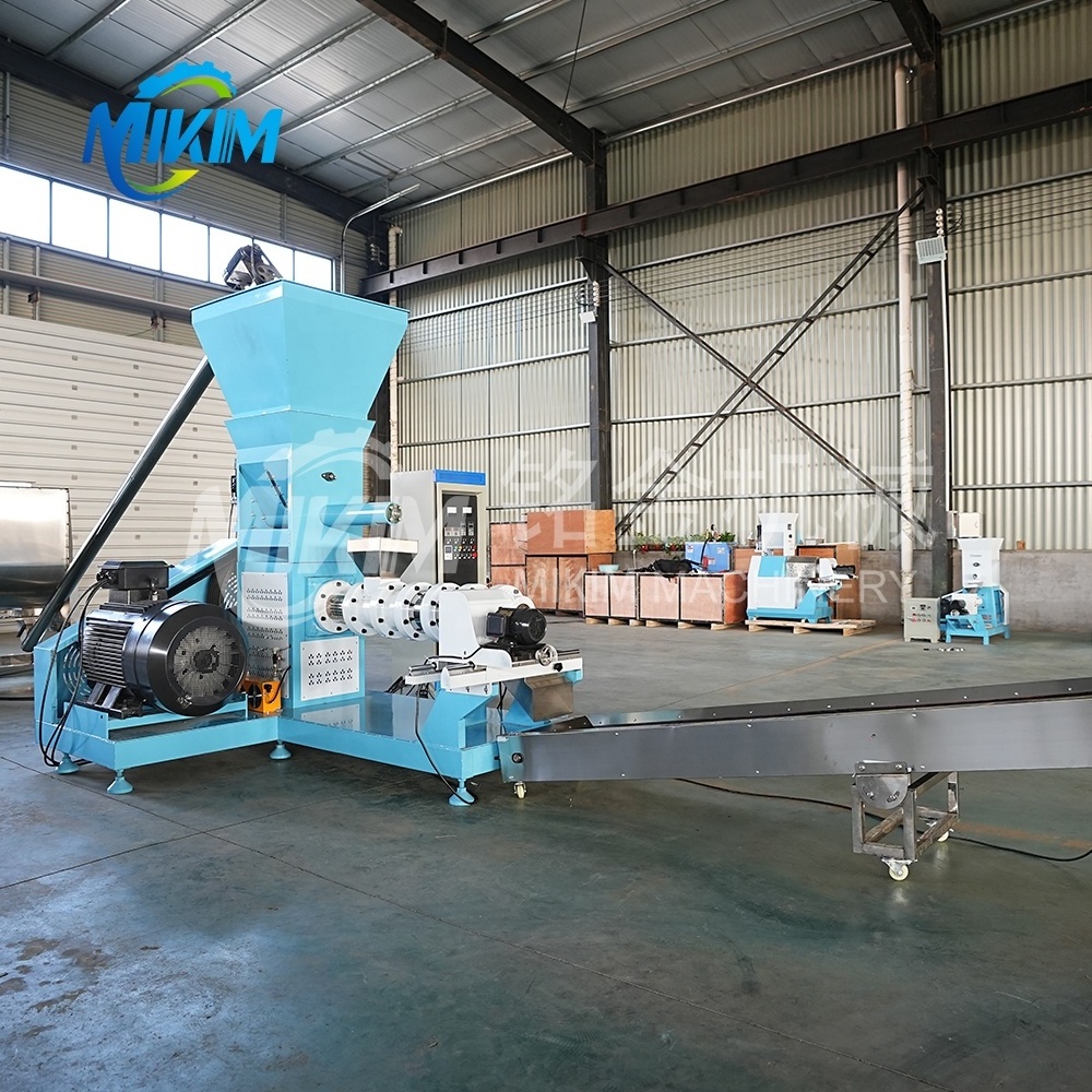 Fish feed processing machine poultry animal dog cat pet food extruder machine full fat soya extruder with CE