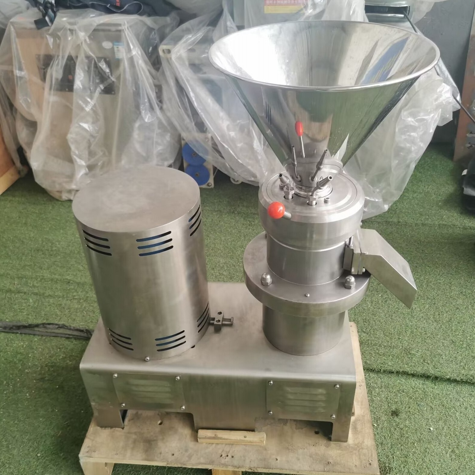 Bean Paste peanut butter making machine Commercial Horizontal Small Peanut Butter Machine Colloid Grinder Mill