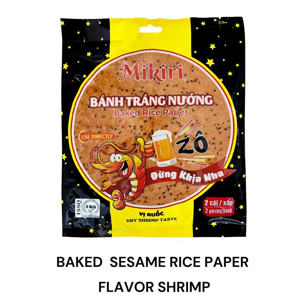 Shrimp Rice Snack Baked Sesame Rice  Use Immediately Eat with Noodles Snacks Cracker Packing Bag Delicious Date  One Year