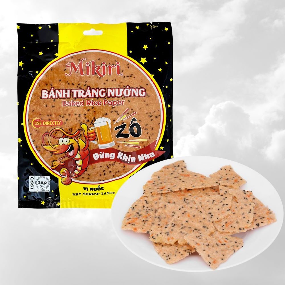 Food For Years End Festival Viet Nam Cracker Baked Sesame Rice Paper No Cooking Use Immediately Date 12 Month Eat as Snacks