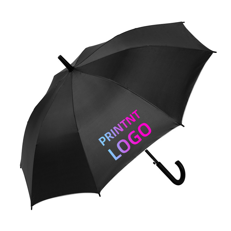 OEM High Quality 23 inch women Men adult kids Silver coating parasols uv custom Logo Print automatic long Straight rain Umbrella