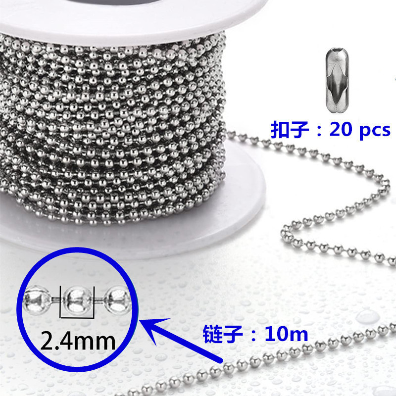 Hot Personalized Stainless Steel Ball Chain Custom Chain with High Quality