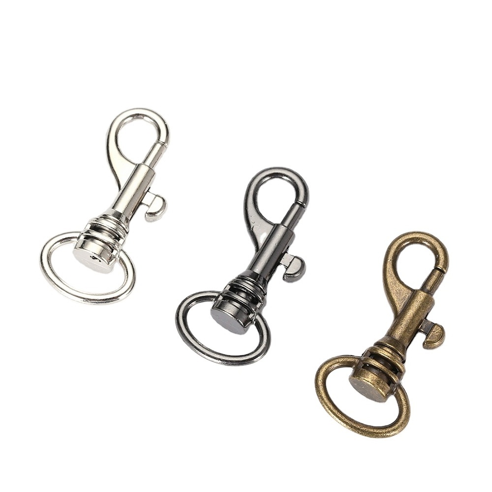 Nickle Free keychains & Carabiners Lobster Claw Clasp Metal Purse OEM Customized Zinc Snap Hook