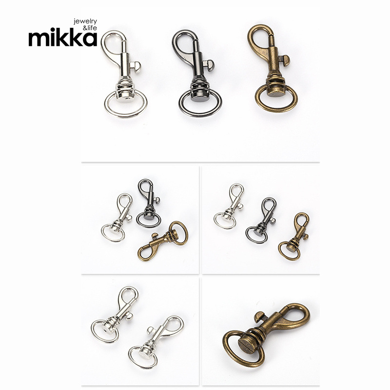 Nickle Free keychains & Carabiners Lobster Claw Clasp Metal Purse OEM Customized Zinc Snap Hook