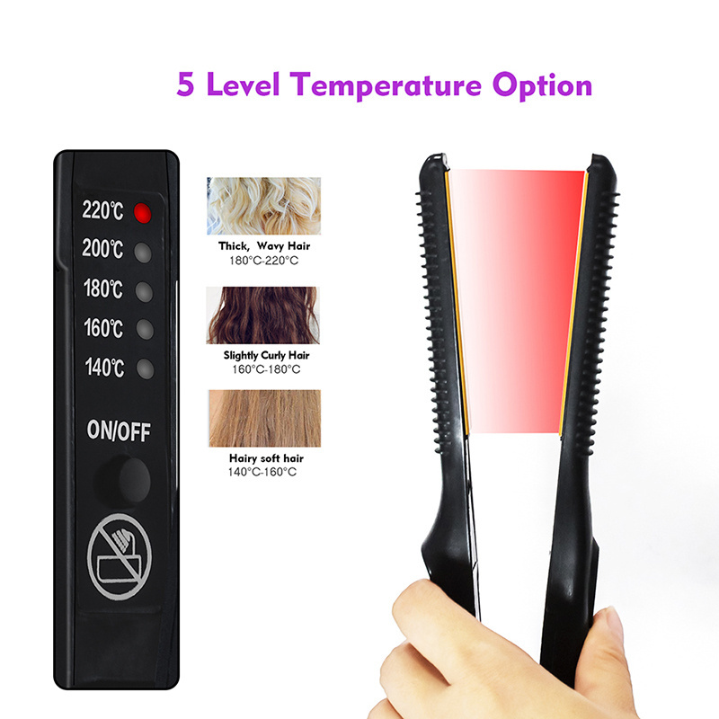 Manufacturer professional titanium flat iron curler korean with Ceramic Tourmaline Ionic hair straightener