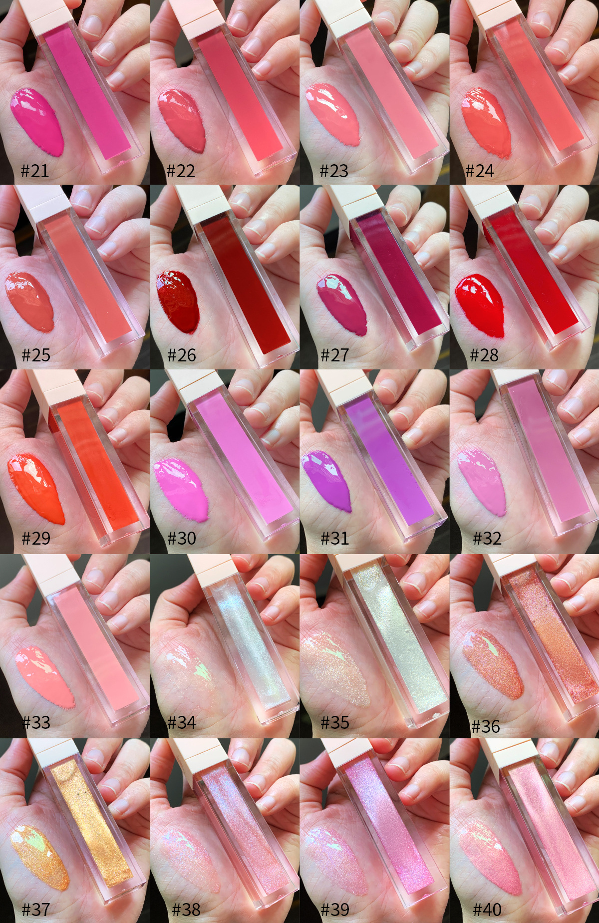 Custom cute lip gloss glossy shiny vegan clear lipgloss vendor private label lip gloss