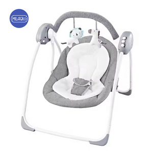 New Born Cotton Fabric Electric Baby Bed Rocking Chair Swing Cradle