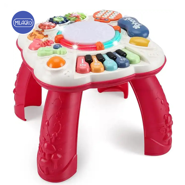 Multifunction Musical Toy Table Discovering Music Toddle Developmental Learning Activities Game Baby Activity Supplies