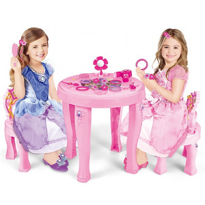 Toddler Princess Vanity Play Toy Dress Up Set Makeup Kids Girl Toys Make Up Table