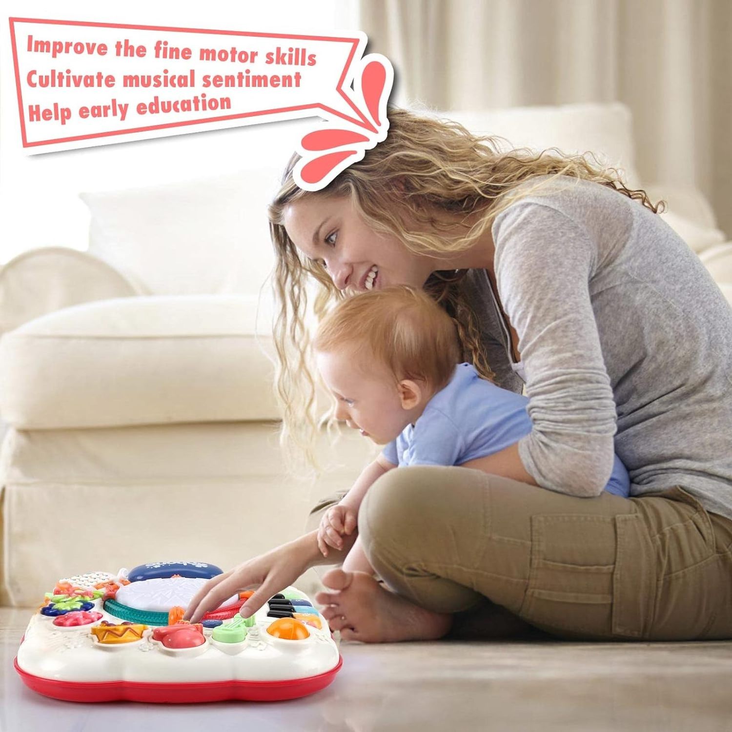 Multifunction Musical Toy Table Discovering Music Toddle Developmental Learning Activities Game Baby Activity Supplies