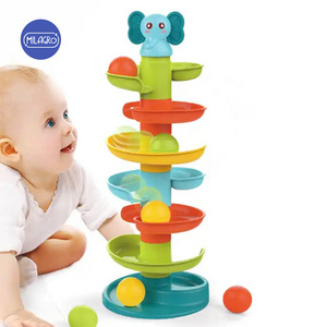 Kids educational drop and go ramp toys toddler baby activity ball drop toys