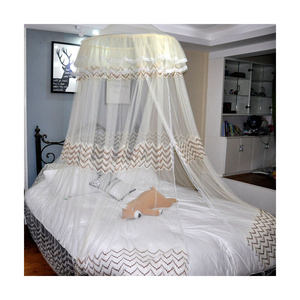 Large dome New high fashion simple dome ceiling lace palace landing princess wind pattern tent Lace mosquito net